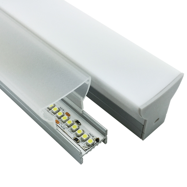 HL-BAPL032 Height 34mm Ceiling Recessed Extruded Aluminum Channel Profile Good heatsink For Width 15mm LED ribbon lights
